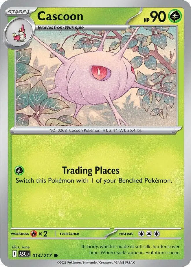 Cascoon (014/217) [Mega Evolution: Ascended Heroes] 1