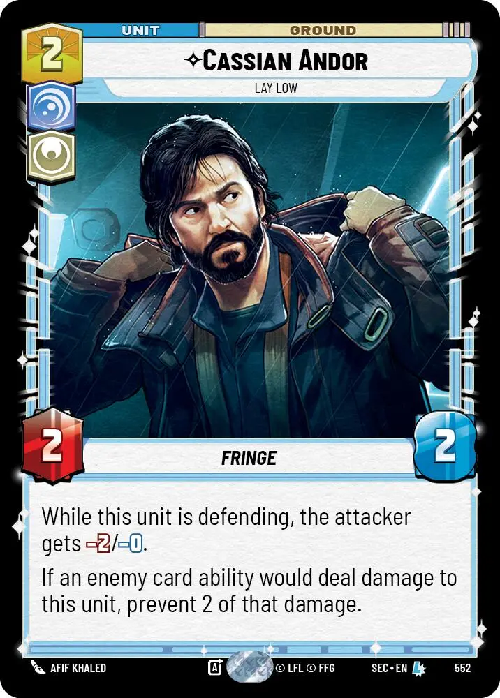 Cassian Andor (552) - Lay Low (Foil) (552) [Secrets Of Power] 1