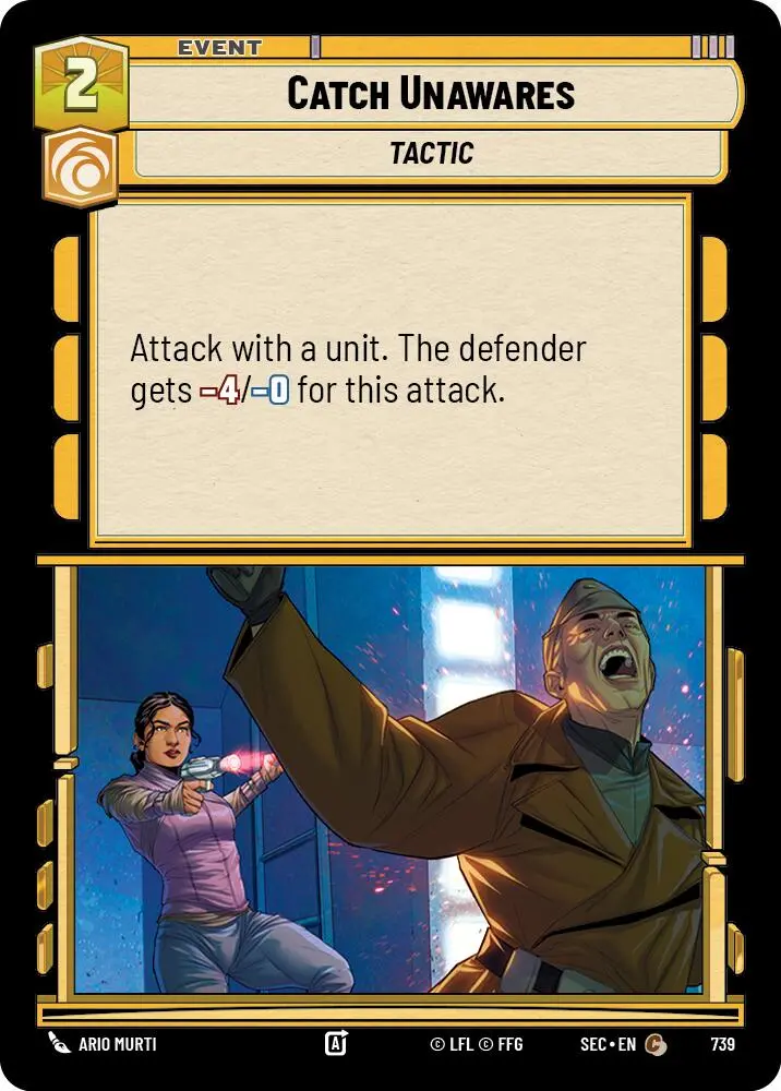 Catch Unawares (739) (Foil) (739) [Secrets Of Power] 1