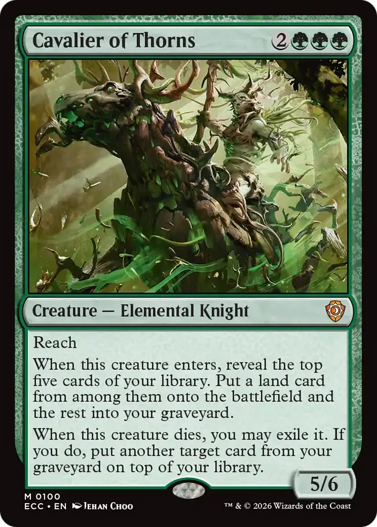 Cavalier Of Thorns [Lorwyn Eclipsed Commander] 1