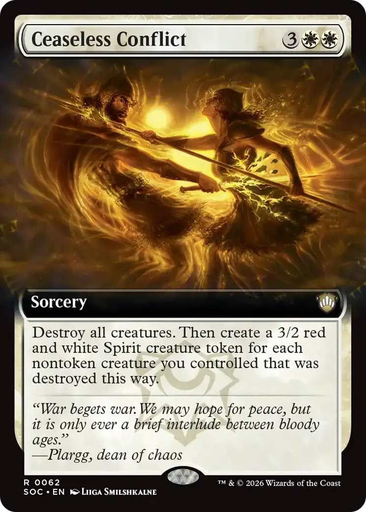 Ceaseless Conflict (Extended Art) [Secrets Of Strixhaven Commander] 1