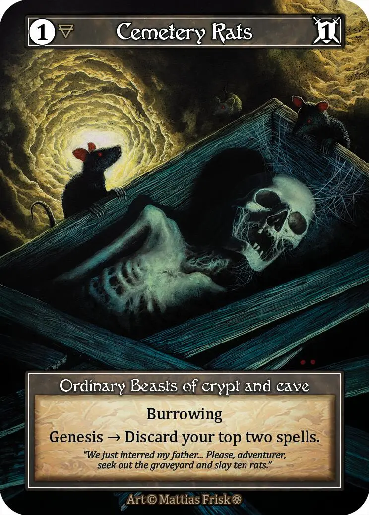 Cemetery Rats (Foil) [Gothic] 1