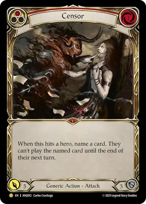 Censor (Red) (Gold) [Anq012] (Compendium Of Rathe - Antiquity Pack) 1