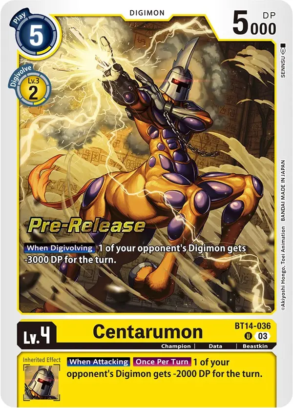 Centarumon [Bt14-036] [Blast Ace Pre-Release Cards] 1