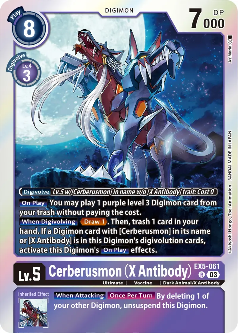 Cerberusmon (X Antibody) [Ex5-061] [Animal Colosseum] 1