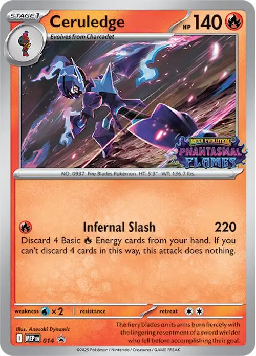 Ceruledge (014) (Prerelease) [Mega Evolution Promo] 1