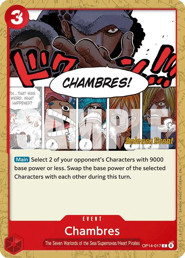 Chambres [The Azure Sea's Seven Release Event Cards] 1