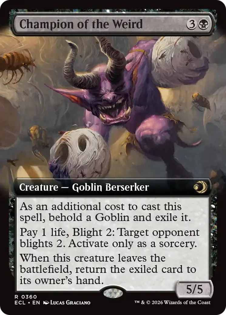 Champion Of The Weird (Extended Art) [Lorwyn Eclipsed] 1