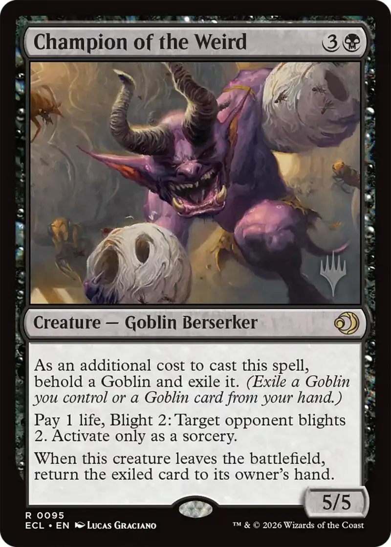 Champion Of The Weird [Lorwyn Eclipsed Promos] 1