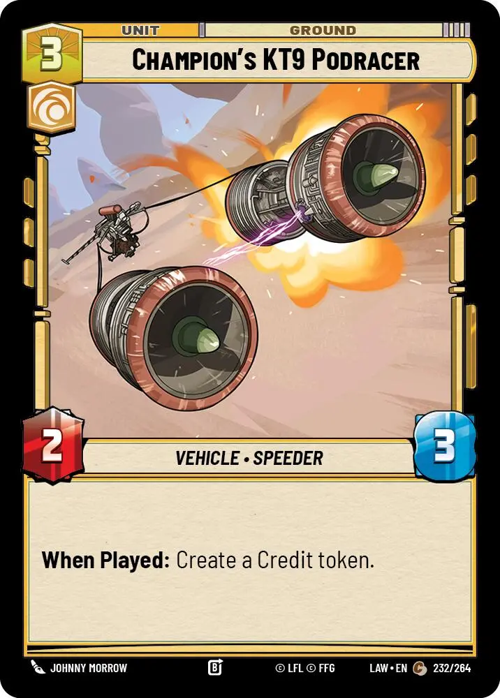 Champion's Kt-9 Podracer (232/264) (232/264) [A Lawless Time] 1