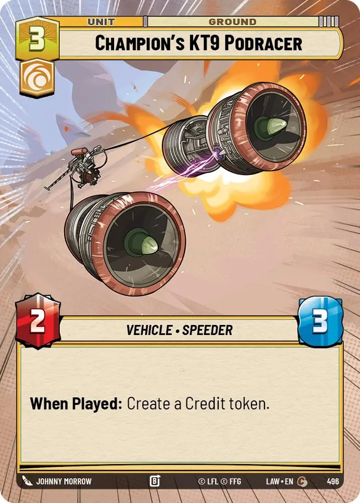 Champion's Kt-9 Podracer (496) (Hyperspace) (496) [A Lawless Time] 1