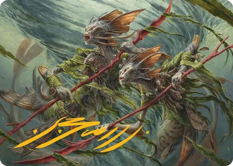 Champions Of The Shoal Art Card (Gold-Stamped Signature) [Lorwyn Eclipsed Art Series] 1