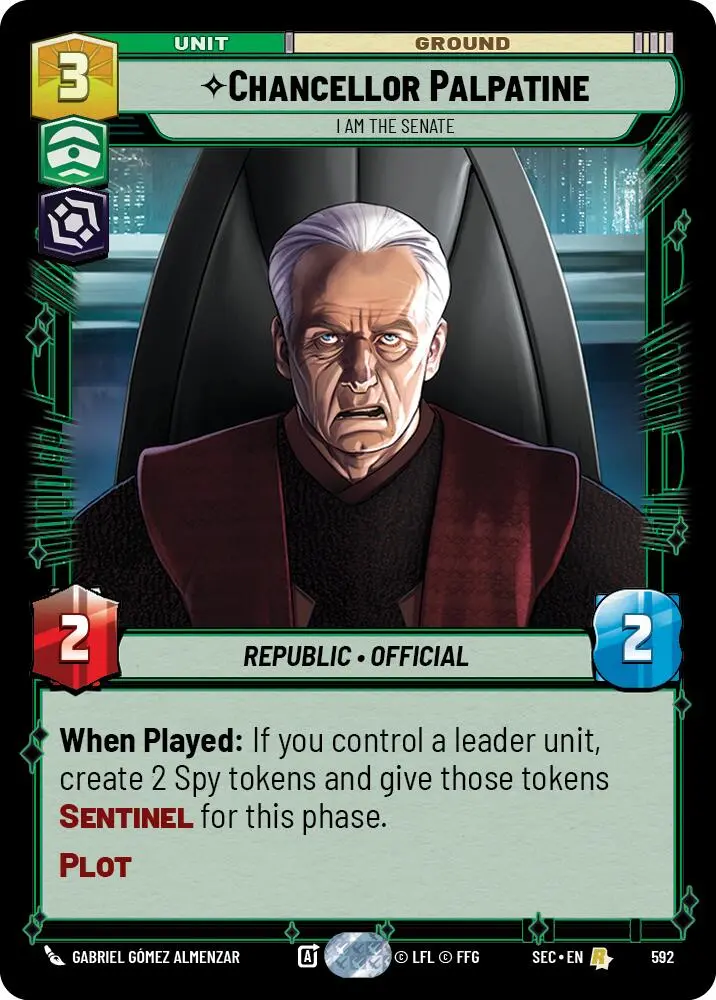 Chancellor Palpatine - I Am The Senate (Foil) (592) (592) [Secrets Of Power] 1