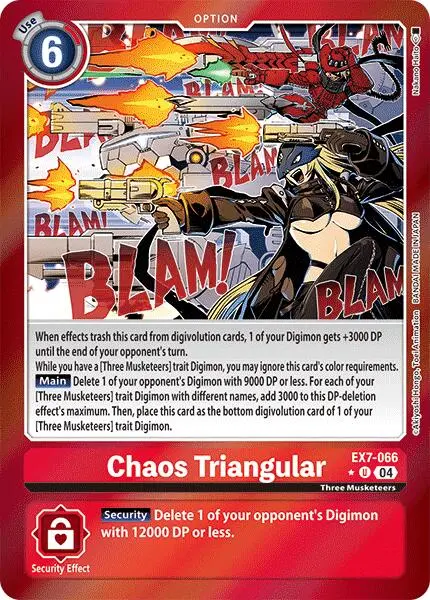 Chaos Triangular [Ex7-066] (Foil) [Digimon Liberator] 1