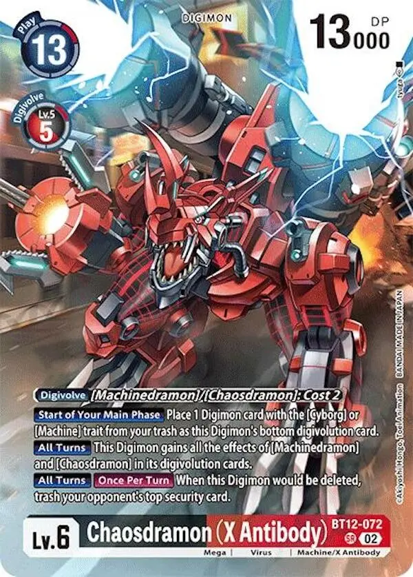 Chaosdramon [Bt12-072] (X Antibody) (Alternate Art) [Special Limited Set] 1