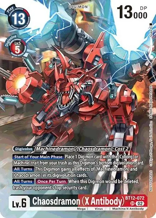 Chaosdramon [Bt12-072] (X Antibody - Event Pack 7) [Across Time] 1