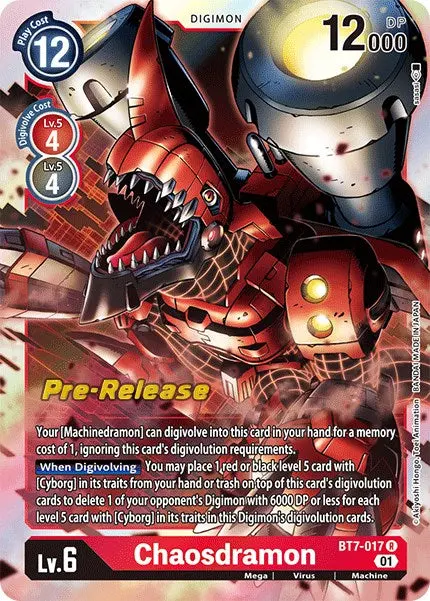 Chaosdramon [Bt7-017] [Next Adventure Pre-Release Cards] 1