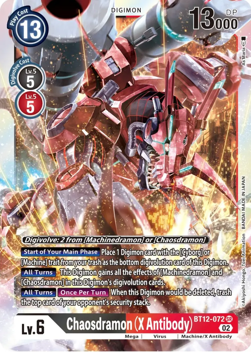Chaosdramon (X Antibody) [Bt12-072] [Across Time] 1