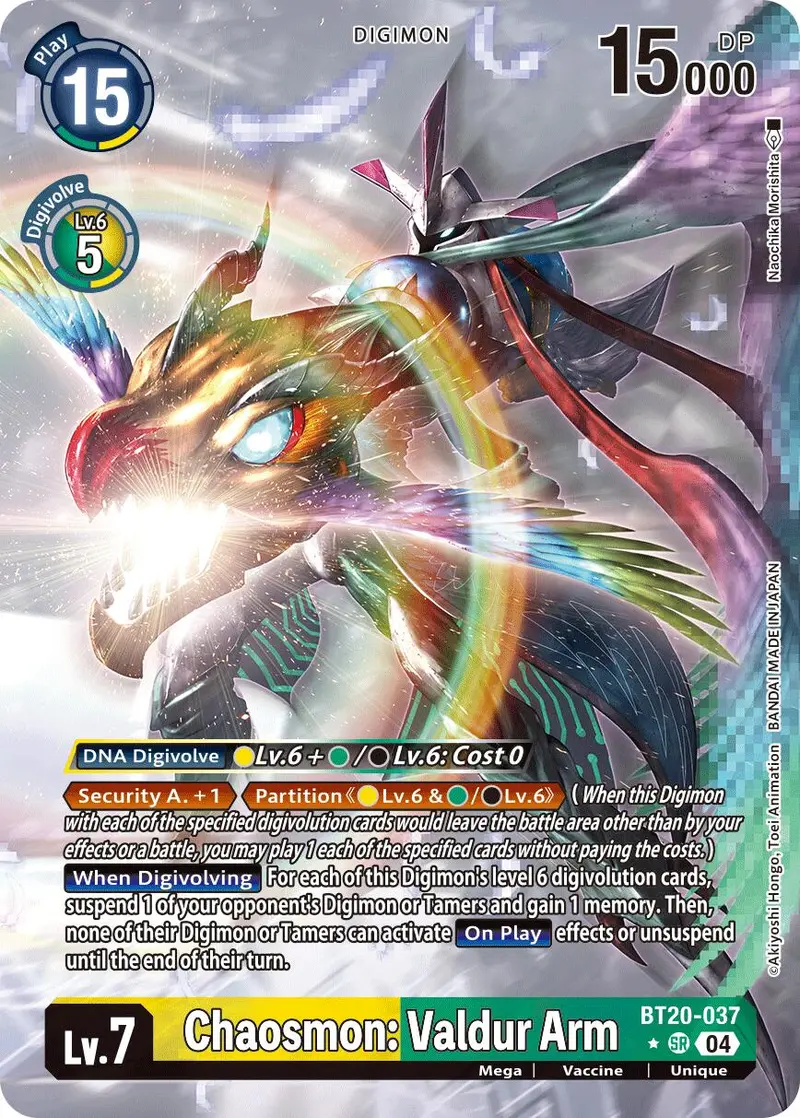 Chaosmon: Valdur Arm [Bt20-037] (Alternate Art) [Release Special Booster Ver.2.5] 1