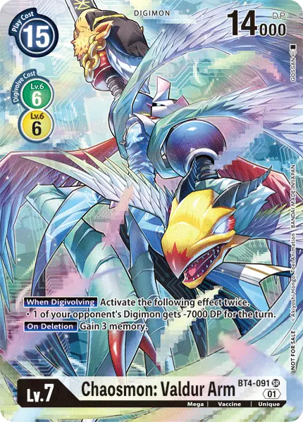 Chaosmon: Valdur Arm [Bt4-091] (1-Year Anniversary Box Topper) [Promotional Cards] 1