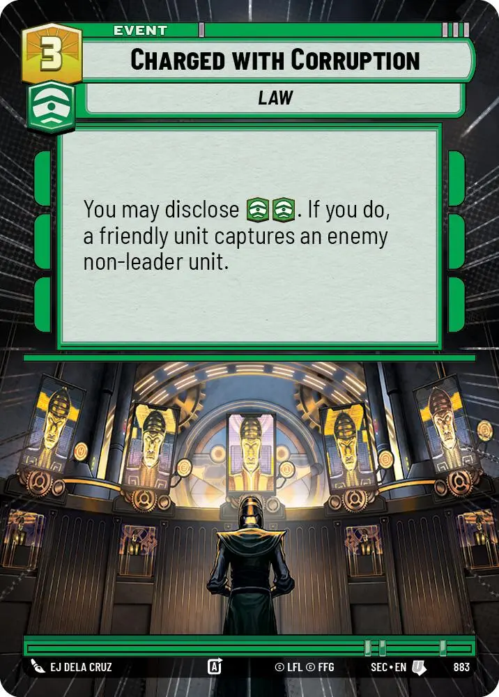 Charged With Corruption (883) (Hyperspace Foil) (883) [Secrets Of Power] 1