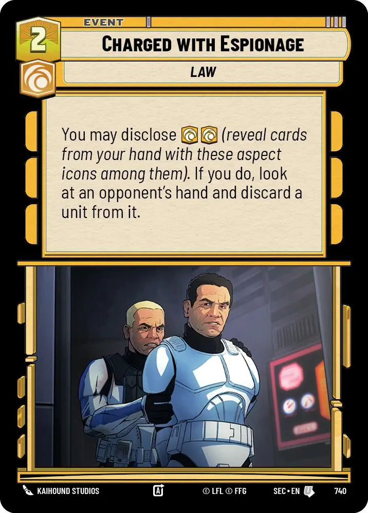 Charged With Espionage (740) (Foil) (740) [Secrets Of Power] 1