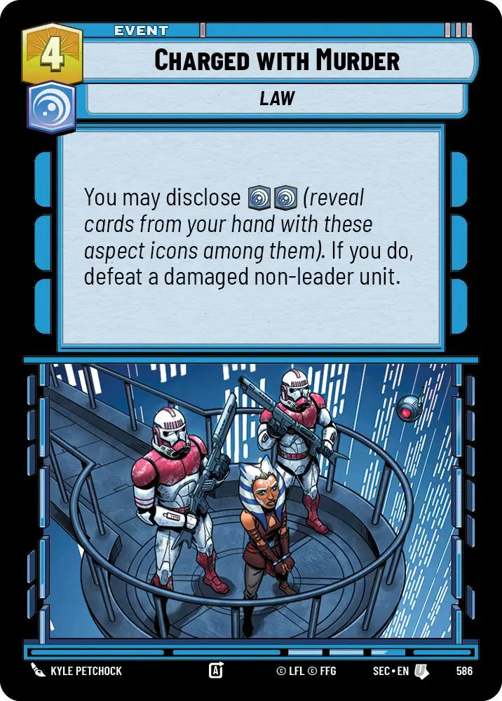 Charged With Murder (586) (Foil) (586) [Secrets Of Power] 1