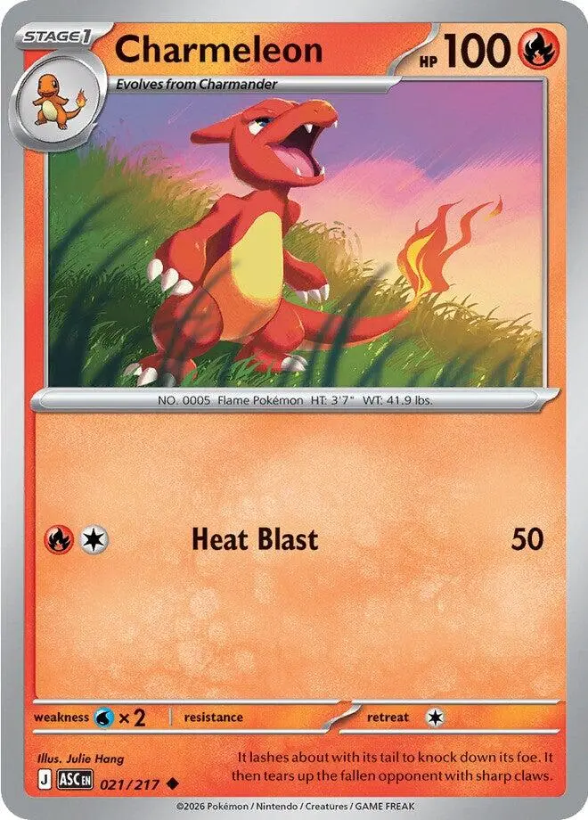 Charmeleon (021/217) [Mega Evolution: Ascended Heroes] 1