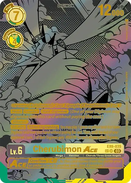 Cherubimon Ace [Ex6-035] (Textured) [Infernal Ascension] 1