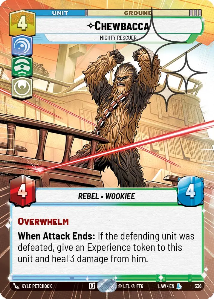 Chewbacca - Mighty Rescuer (536) (Hyperspace Foil) (536) [A Lawless Time] 1