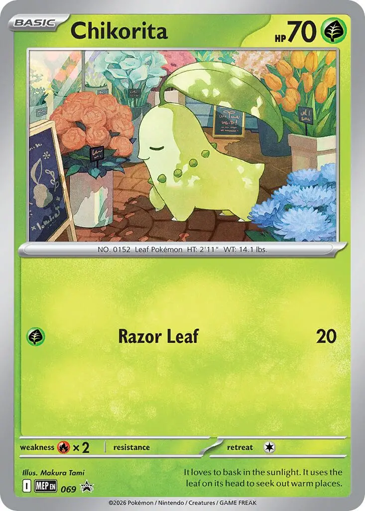 Chikorita (069) (Cosmos Holo) [Mega Evolution Promo] 1
