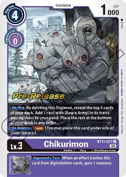 Chikurimon [Bt11-077] [Dimensional Phase Pre-Release Promos] 1