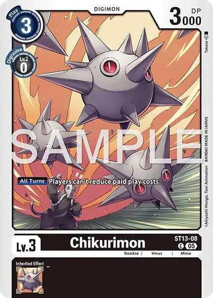 Chikurimon [St13-08] (Foil Reprint) [Advanced Booster Digimon Generation] 1