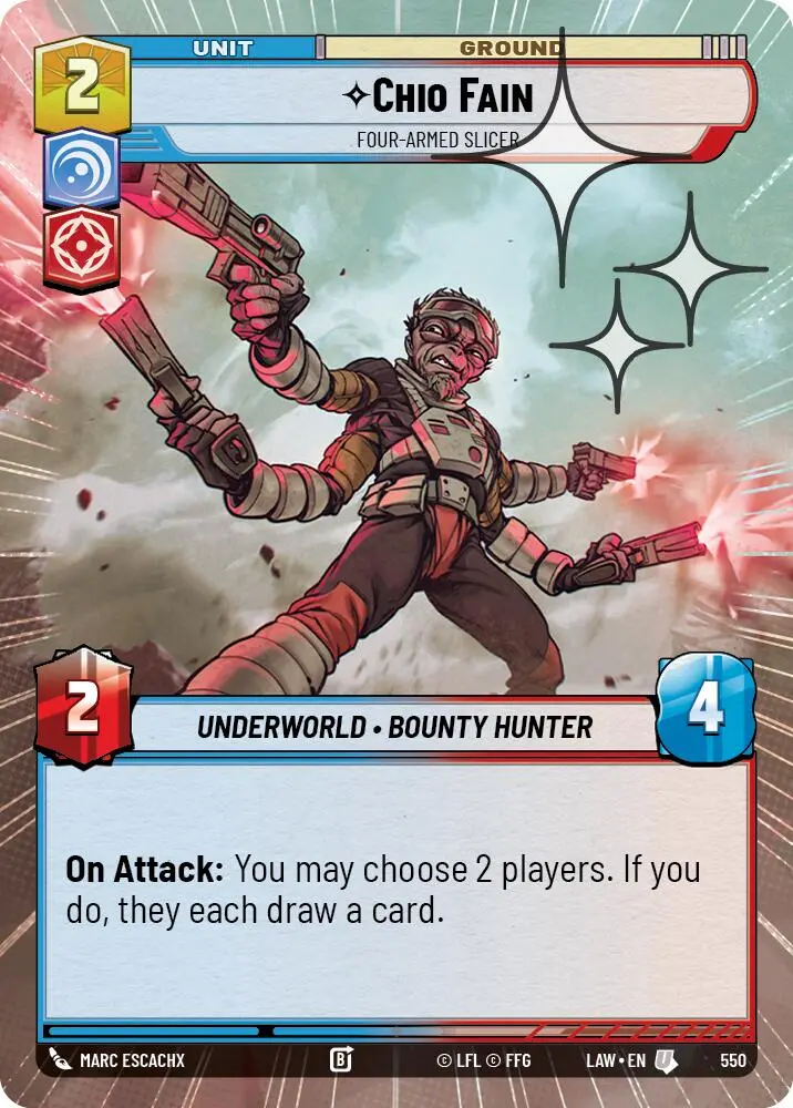 Chio Fain - Four-Armed Slicer (550) (Hyperspace Foil) (550) [A Lawless Time] 1
