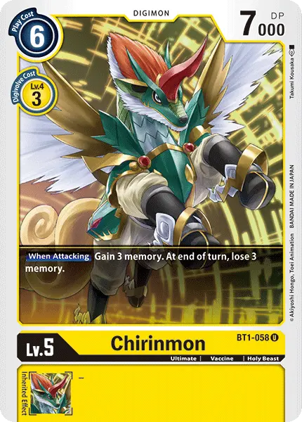 Chirinmon [Bt1-058] [Release Special Booster Ver.1.0] 1