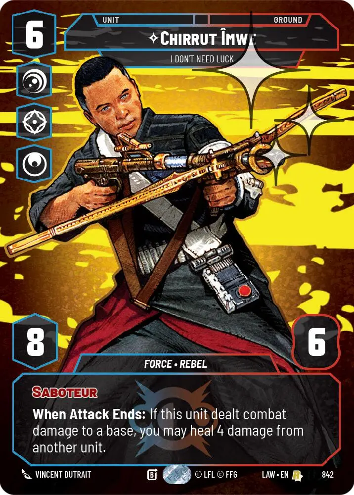 Chirrut Imwe - I Don't Need Luck (Prestige Foil) (842) (842) [A Lawless Time] 1