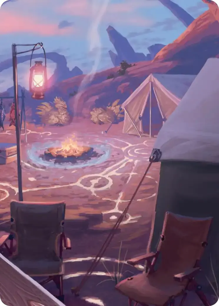 Chocobo Camp Scene Art Card [Final Fantasy Art Series] 1