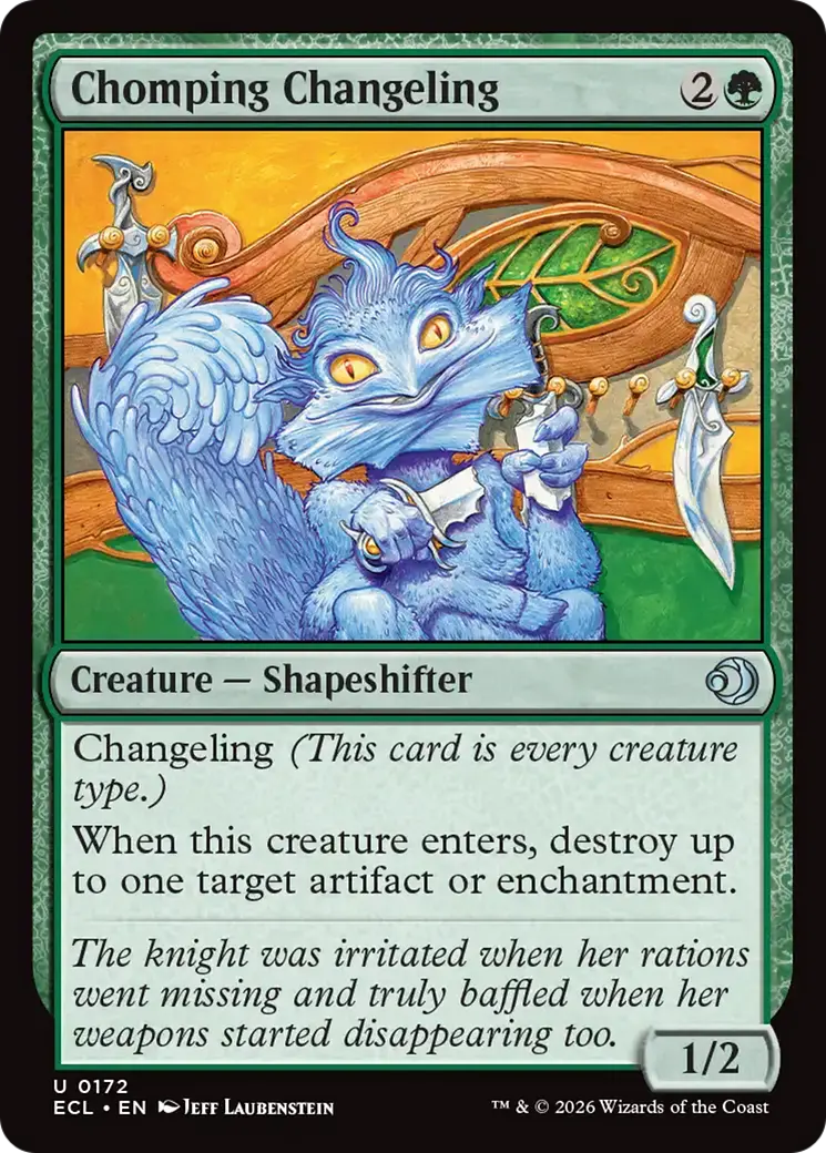 Chomping Changeling [Lorwyn Eclipsed] 1