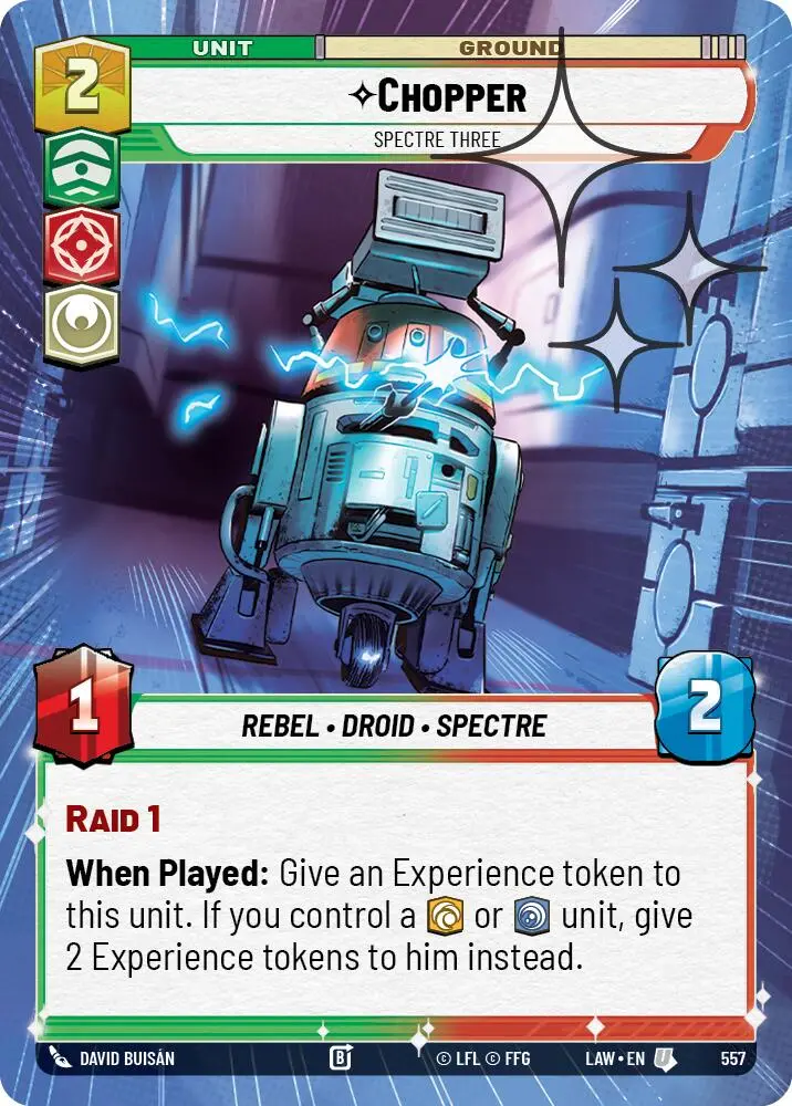 Chopper - Spectre Three (557) (Hyperspace Foil) (557) [A Lawless Time] 1