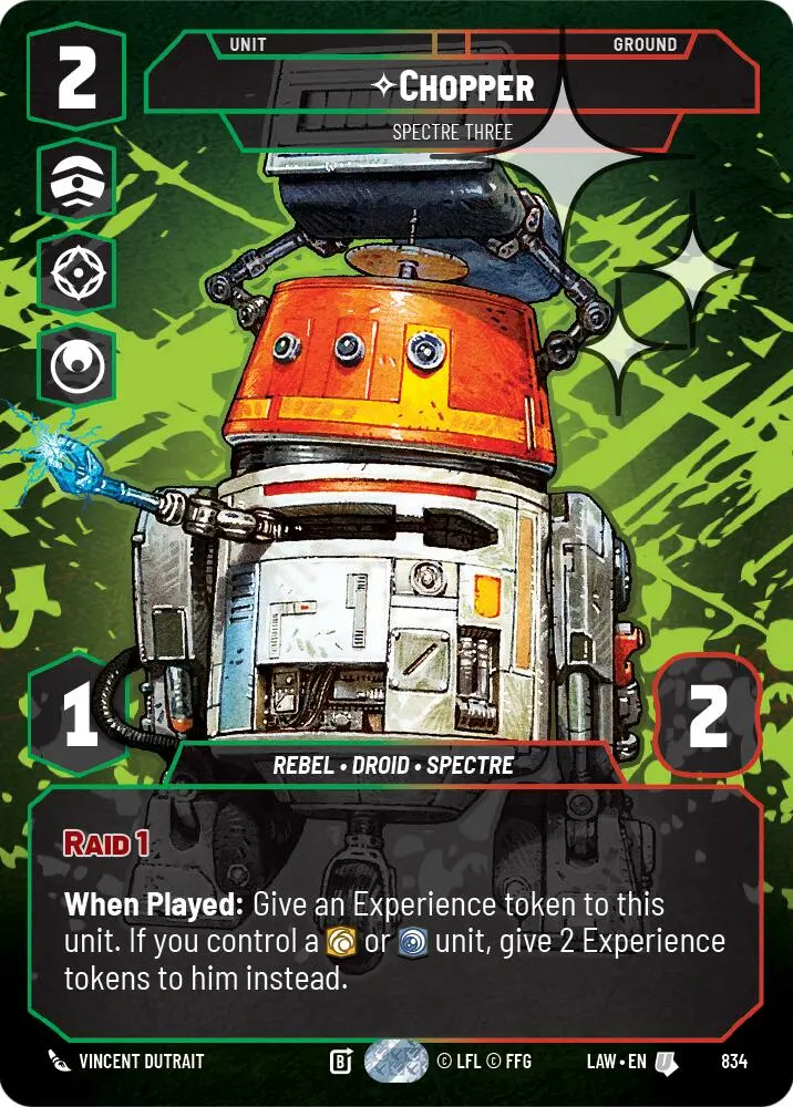 Chopper - Spectre Three (Prestige Foil) (834) (834) [A Lawless Time] 1