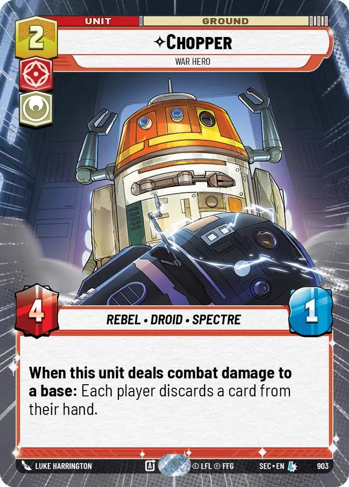Chopper - War Hero (Hyperspace Foil) (903) (903) [Secrets Of Power] 1