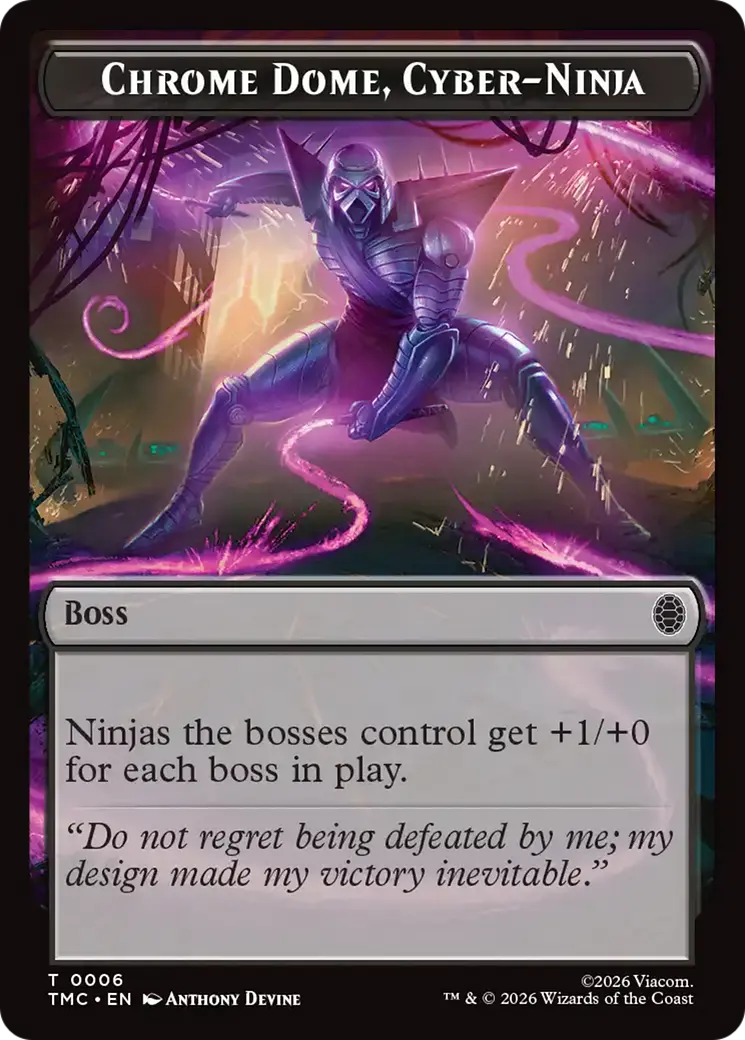 Chrome Dome, Cyber-Ninja [Teenage Mutant Ninja Turtles Commander Tokens] 1