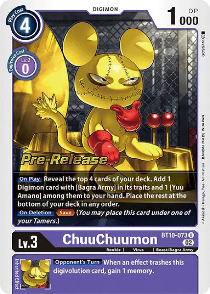 Chuuchuumon [Bt10-073] [Xros Encounter Pre-Release Cards] 1
