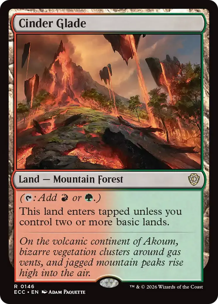 Cinder Glade [Lorwyn Eclipsed Commander] 1