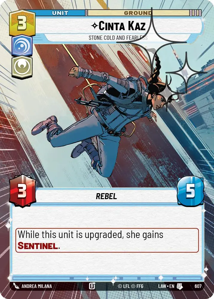Cinta Kaz - Stone Cold And Fearless (607) (Hyperspace Foil) (607) [A Lawless Time] 1