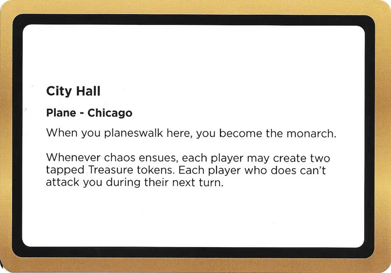 City Hall (Black Lotus Unknown Planechase) [Oversize Cards] 1