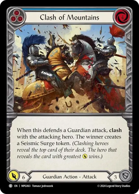 Clash Of Mountains (Blue) [Mpg063] (Mastery Pack Guardian)  Rainbow Foil 1