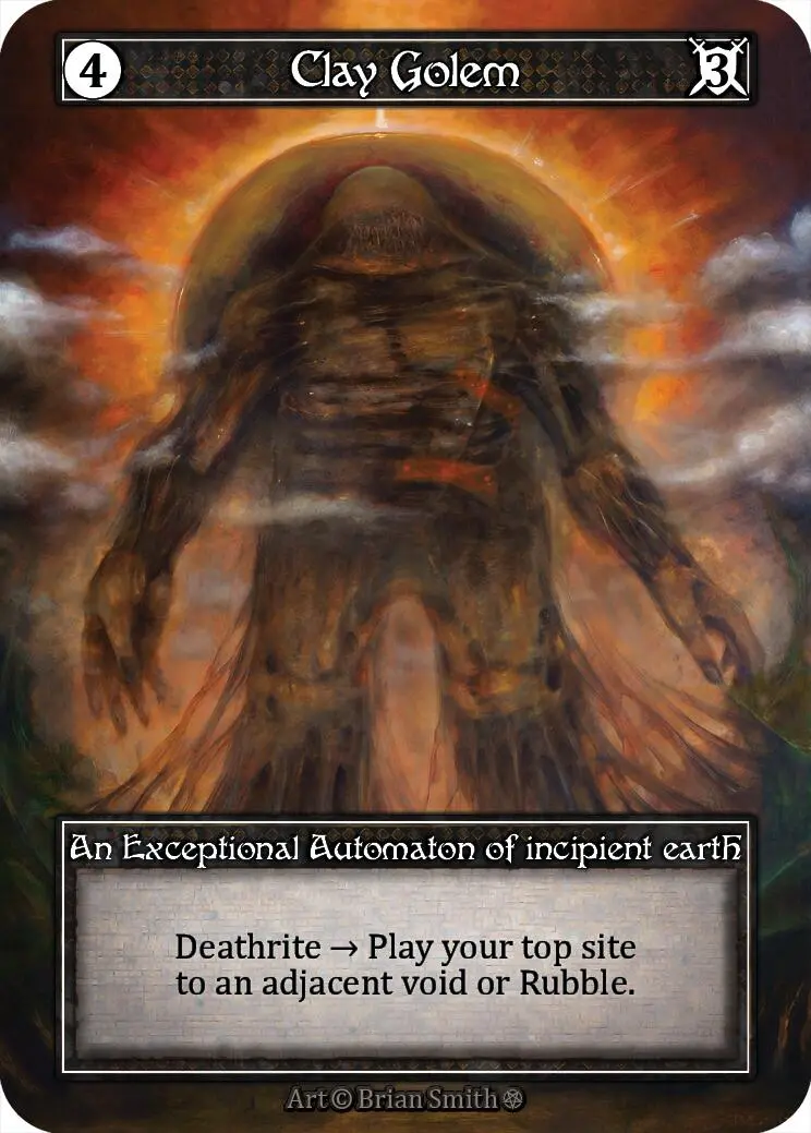 Clay Golem (Foil) [Gothic] 1