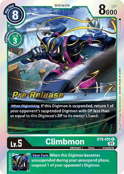 Climbmon [Bt8-055] [New Awakening Pre-Release Cards] 1