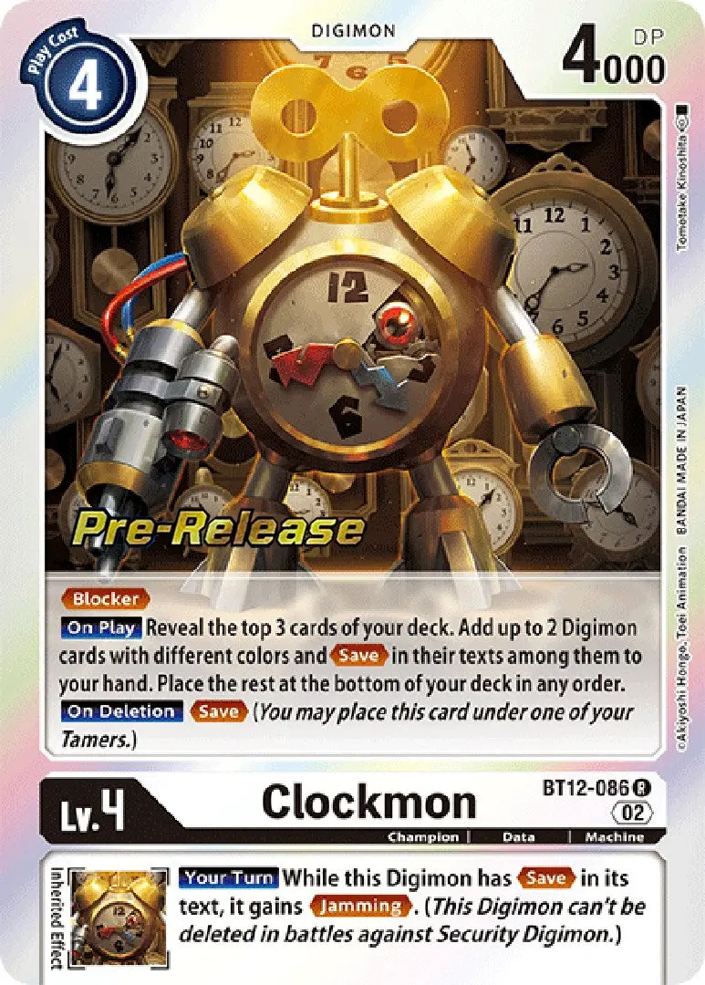 Clockmon [Bt12-086] [Across Time Pre-Release Cards] 1